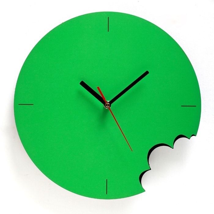 Bite Wall Clock - Green