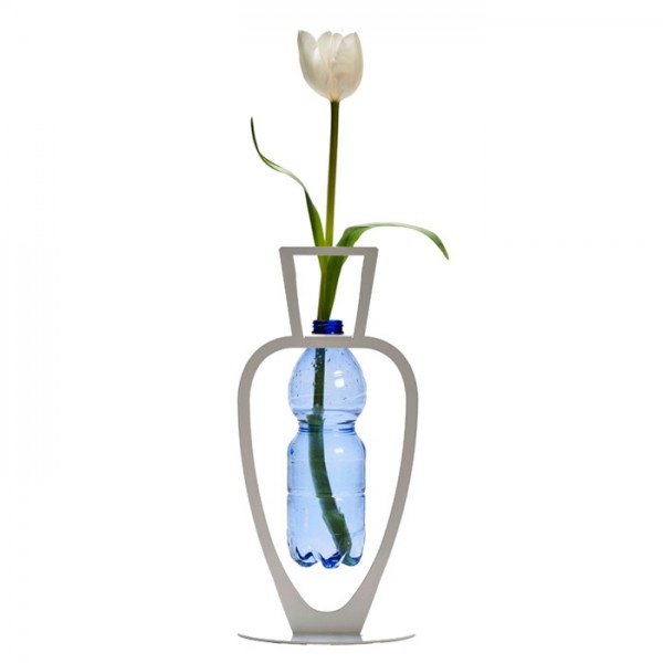 Primavera Bottle Vase - White
