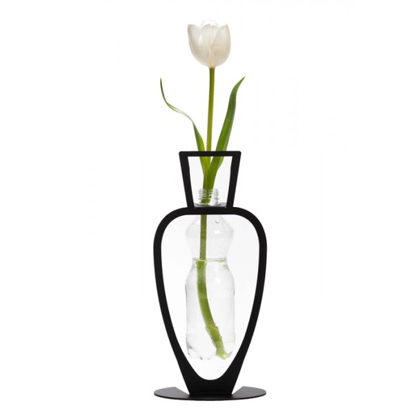 Primavera Bottle Vase - Black